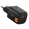 Ładowarka Sieciowa Spigen 35W 2-Porty USB-C + ASB-A Czarna